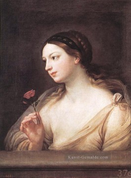  barock - Mädchen mit eine Rose Barock Guido Reni